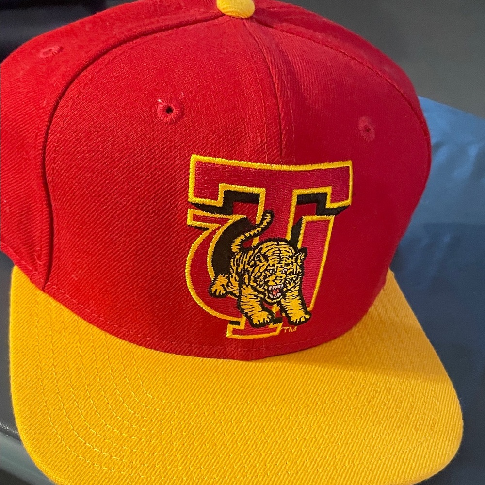 Red and Yellow Cap with Tiger Logo